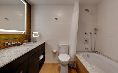 Signature 2 Queen Guest Room Bathroom with Shower/Tub