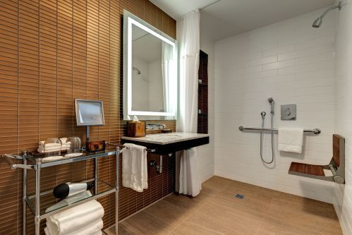 Barrier Free Guest Room Bathroom Shower